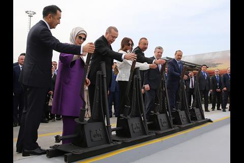 The 849 km BTK programme is central to plans to create a rail corridor from the Caspian Sea to Europe via Turkey.